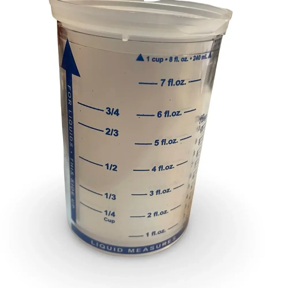 Pampered Chef Measure-All Cup Set of 2 Classic 2 C Mini 1 C Teal Blue 2236 2225